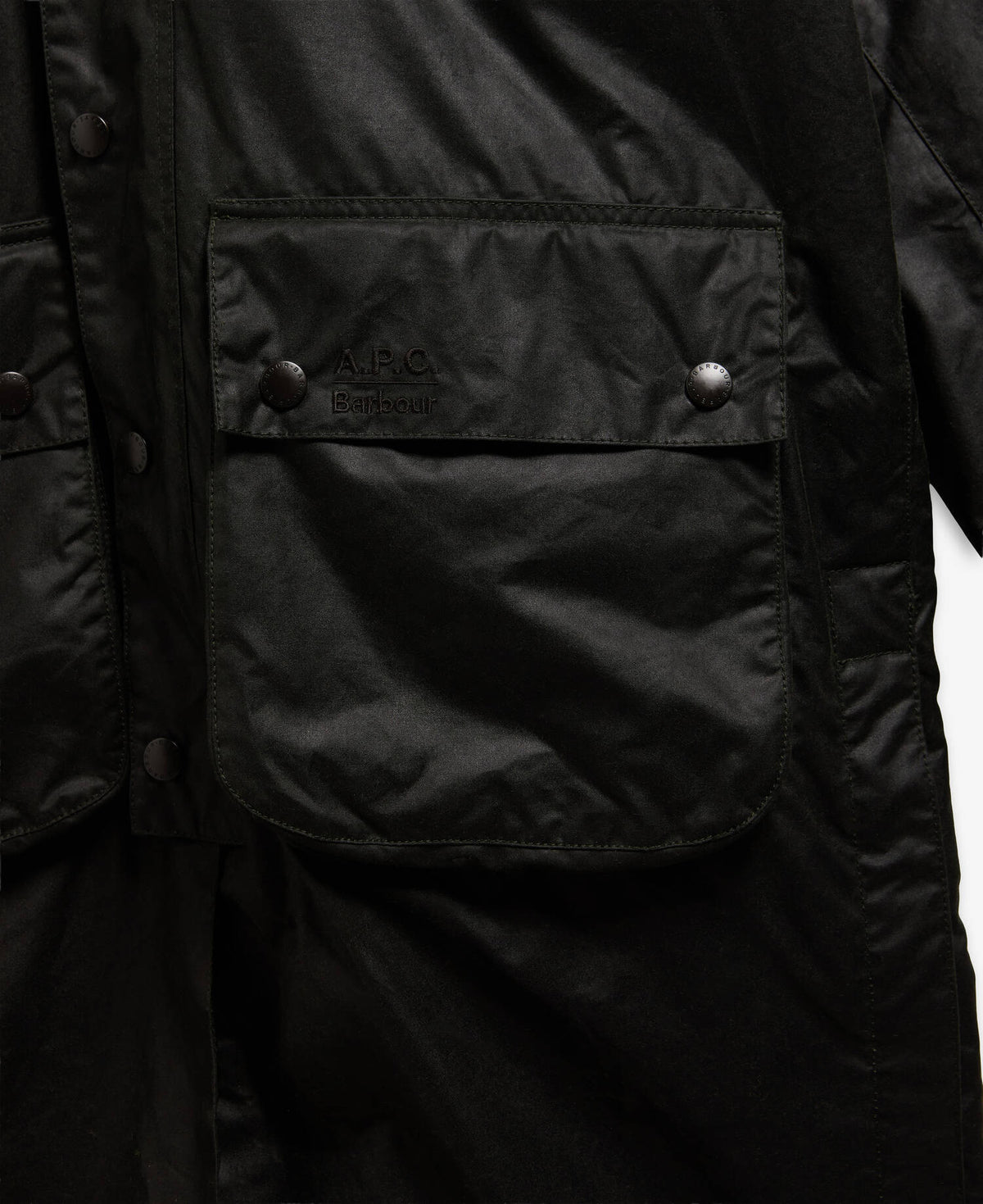 Barbour x A.P.C. Sugarlump Bedale Long Waxed Jacket