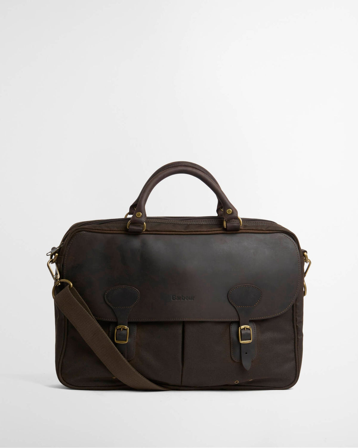 Waxed Leather Briefcase