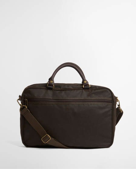 Waxed Leather Briefcase