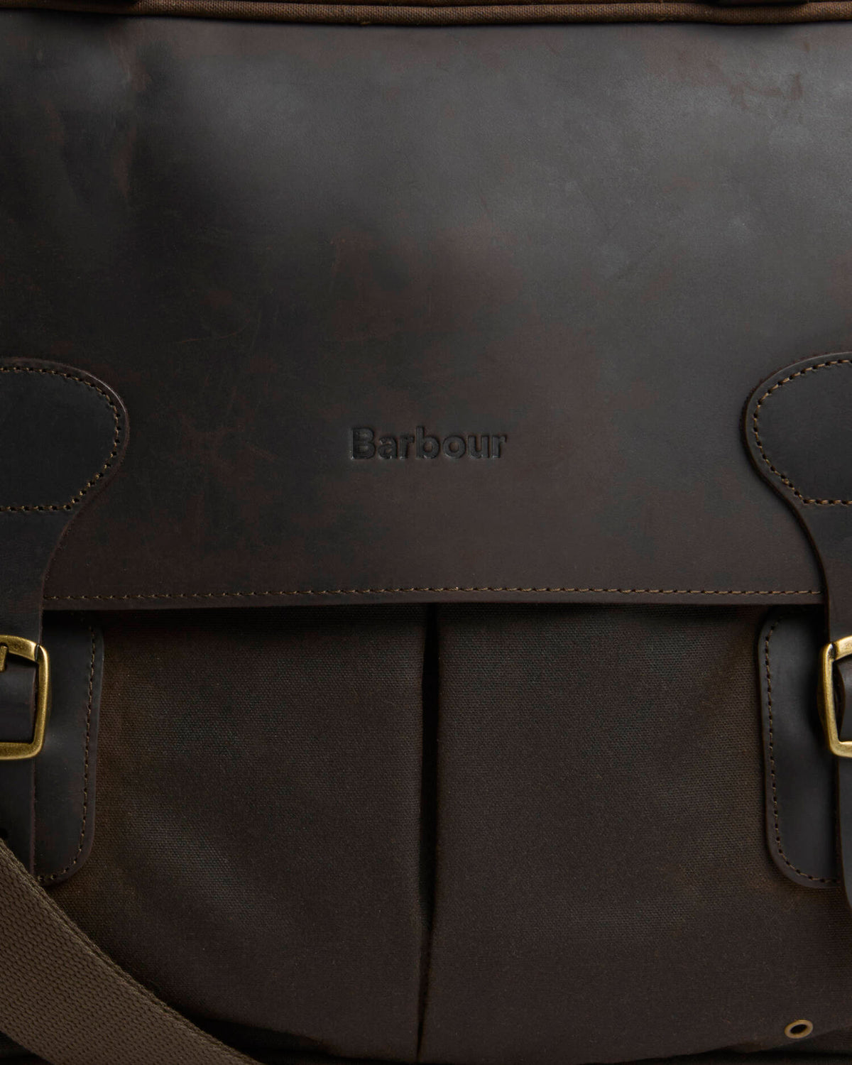 Waxed Leather Briefcase