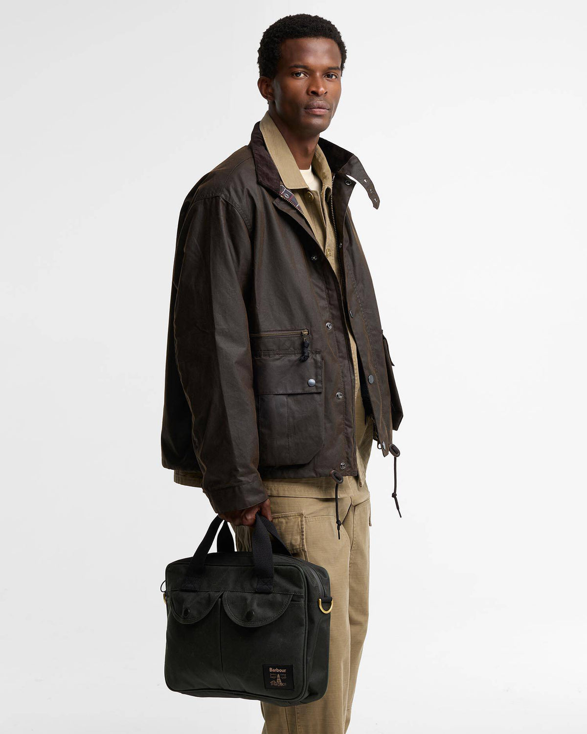 Field Waxed Laptop Bag