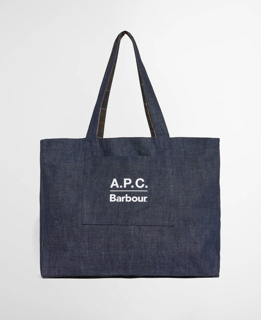 Barbour x A.P.C. Denim Weekender Holdall Bag