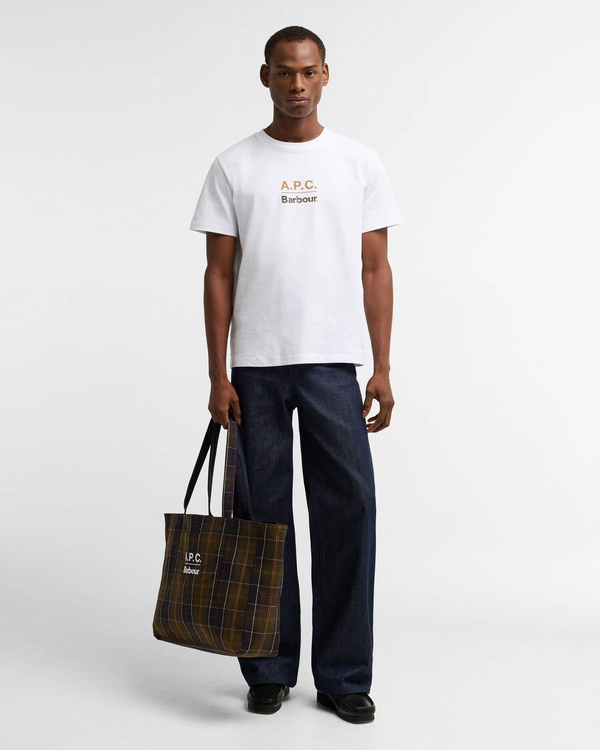 Barbour x A.P.C. Denim Weekender Holdall Bag