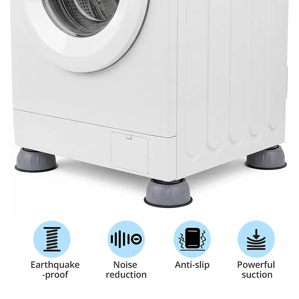 🏠 Anti-Vibration Washing Machine Stabilizer Pads (4-Pack)