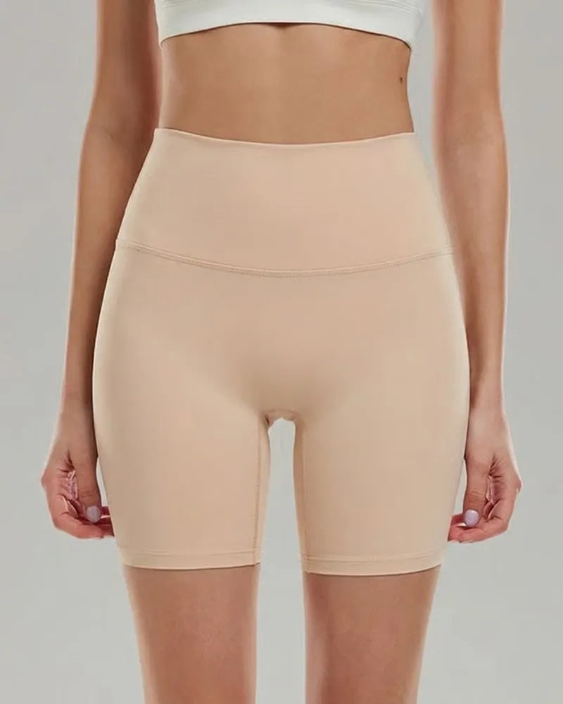Solid Yoga Sports Shorts