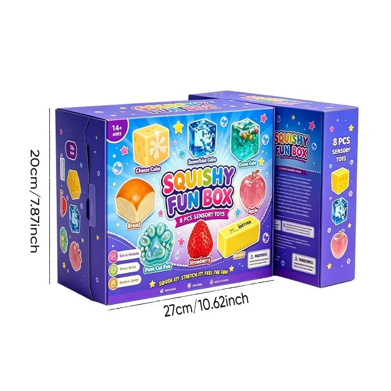 💕Squishy Fun Box - 8 Pcs Premium Sensory Toys Set-free shipping