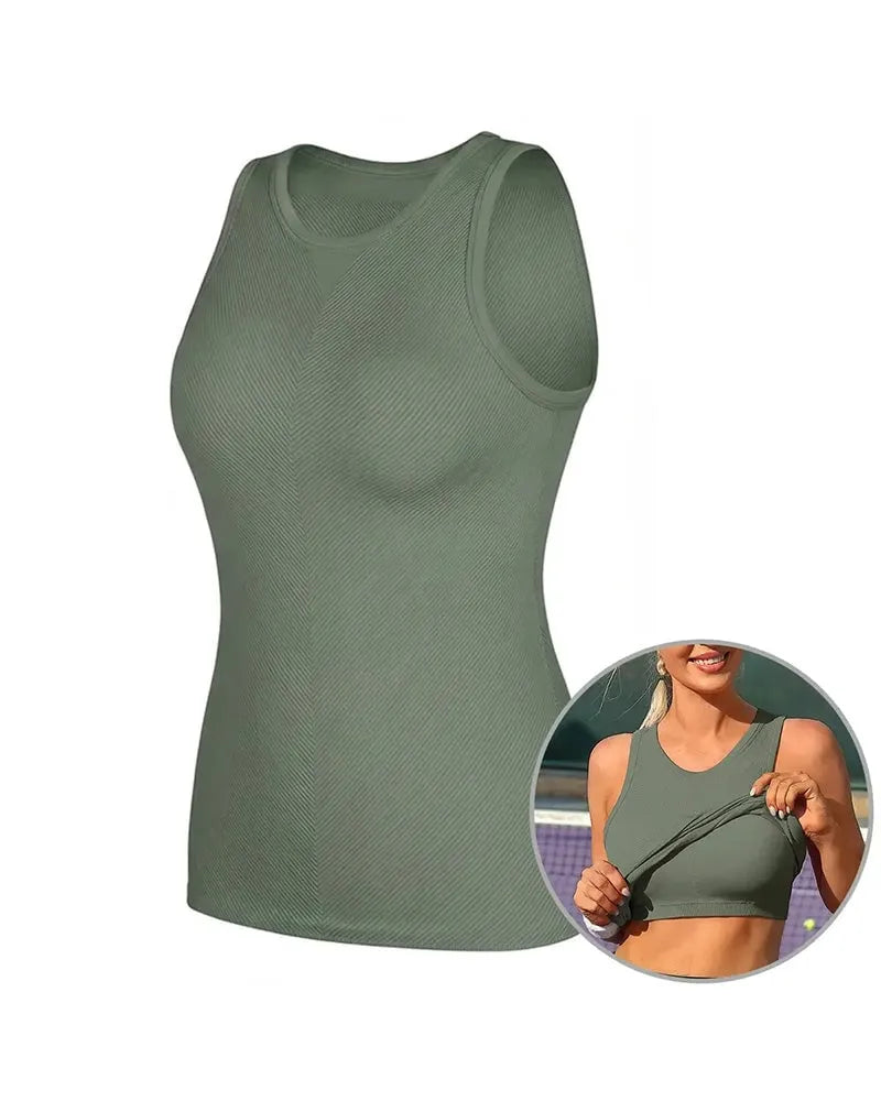 Sporty built In Bra Tank Top