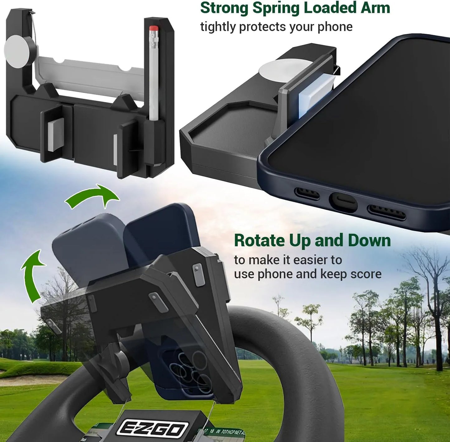 🔥Hot Sale ⛳ - Golf cart steering wheel phone holder