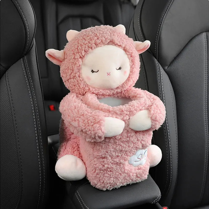 😍 Cute Plush Doll Tissue Box