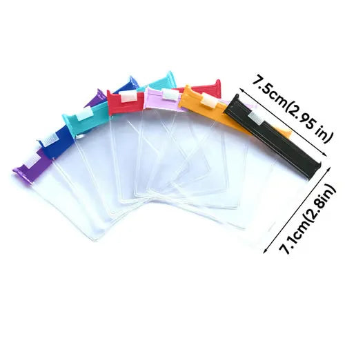 Self-sealing zipper medicine bags