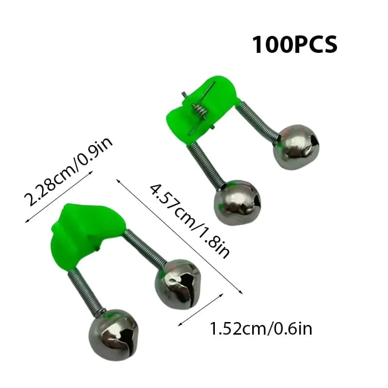 Twin Alert Bells Fishing Rod Alarm Clips