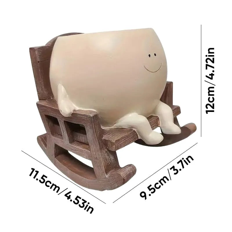 Cute Rocking Chair & Hanging Swing Plant Pots