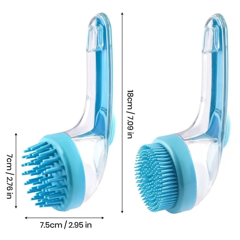 New 2 in 1 Pet Bath and Grooming Brush
