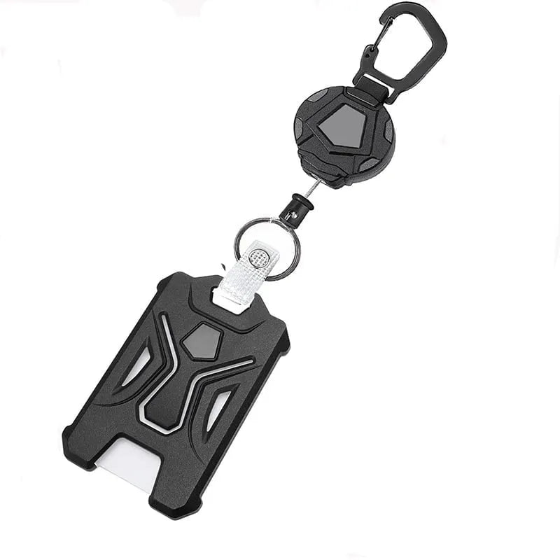Retractable Badge Holder with Carabiner Clip