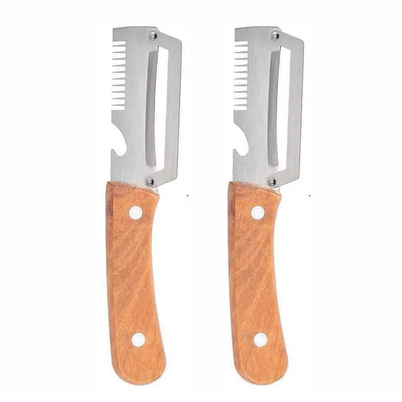 Kitchen Multi-Function Stainless Steel Thickened Fruit Peeler Knife