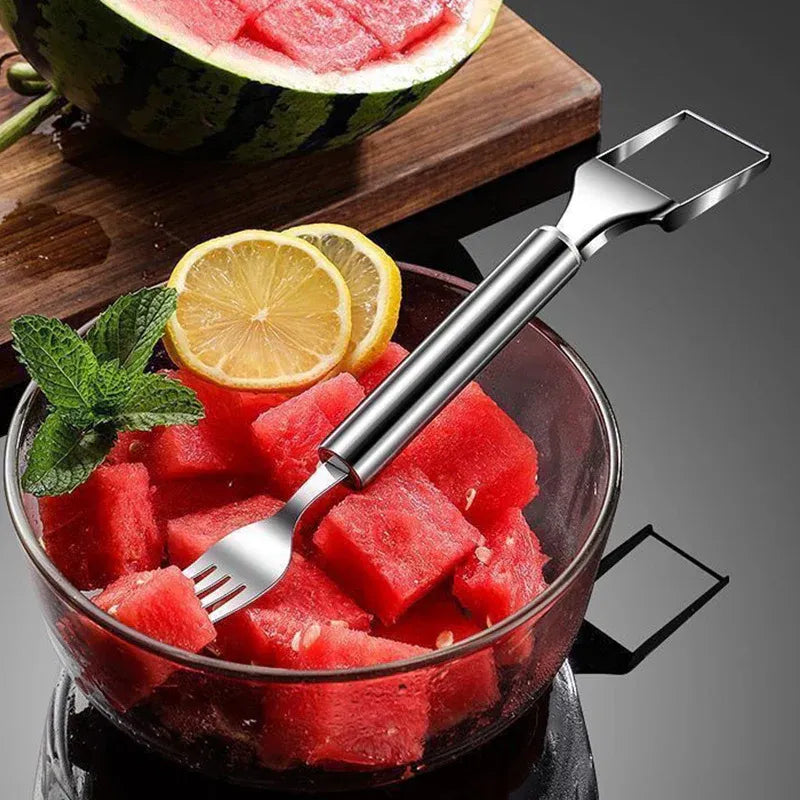 🔥🍉 Effortless Fruit Prep✨ 2-in-1 Fruit Cutter & Fork – For Quick and Easy Fruit Serving! 🍓