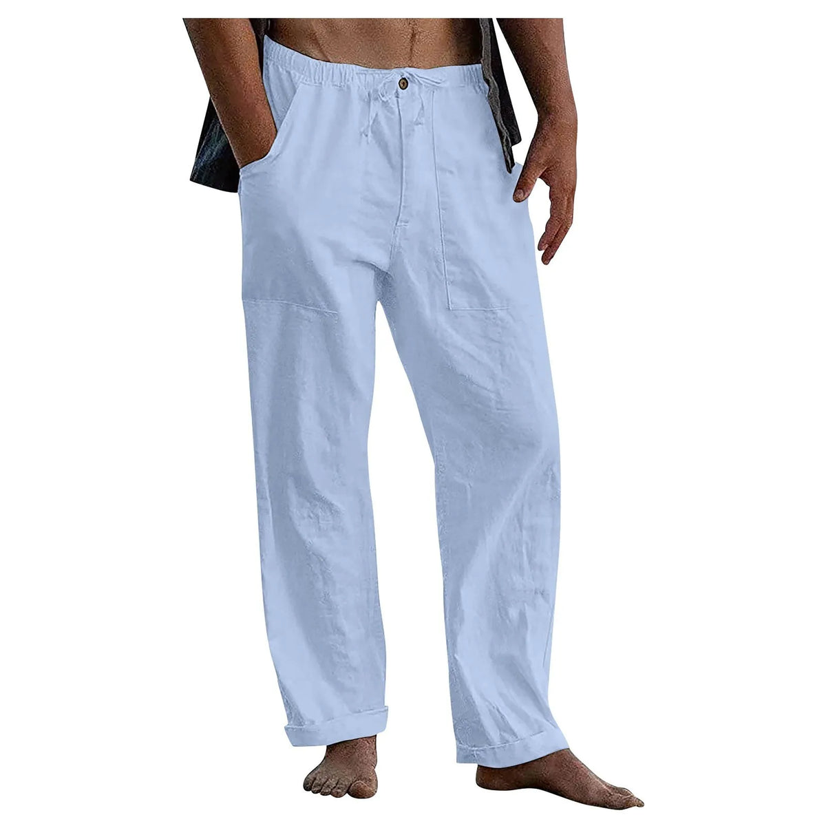 🔥Men's linen beach casual loose-fitting pants