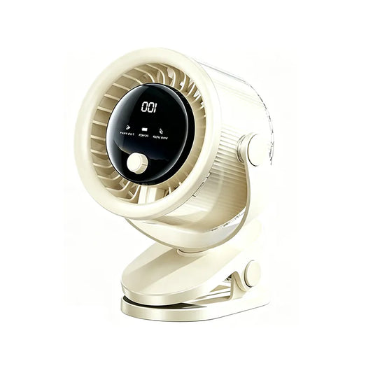 High-Speed Clip-on Fan with LED Display