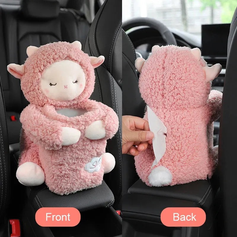 😍 Cute Plush Doll Tissue Box