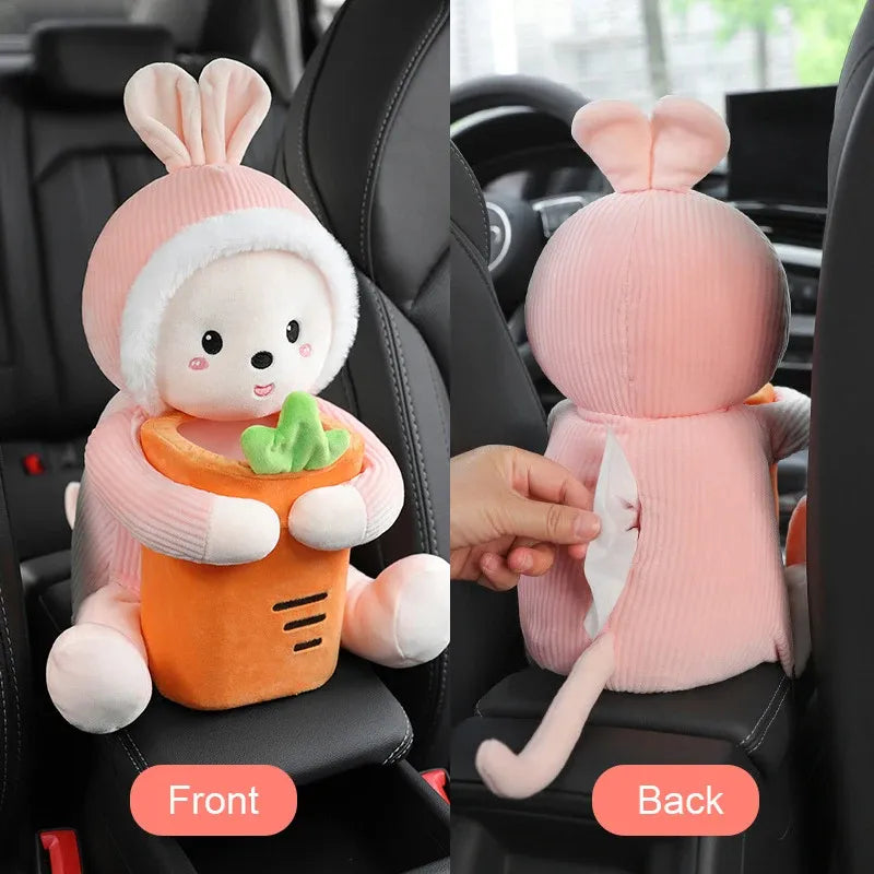 😍 Cute Plush Doll Tissue Box