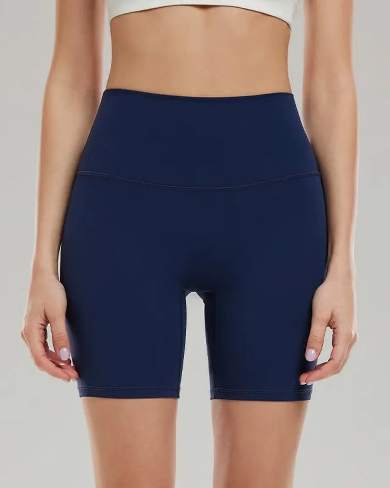 Solid Yoga Sports Shorts