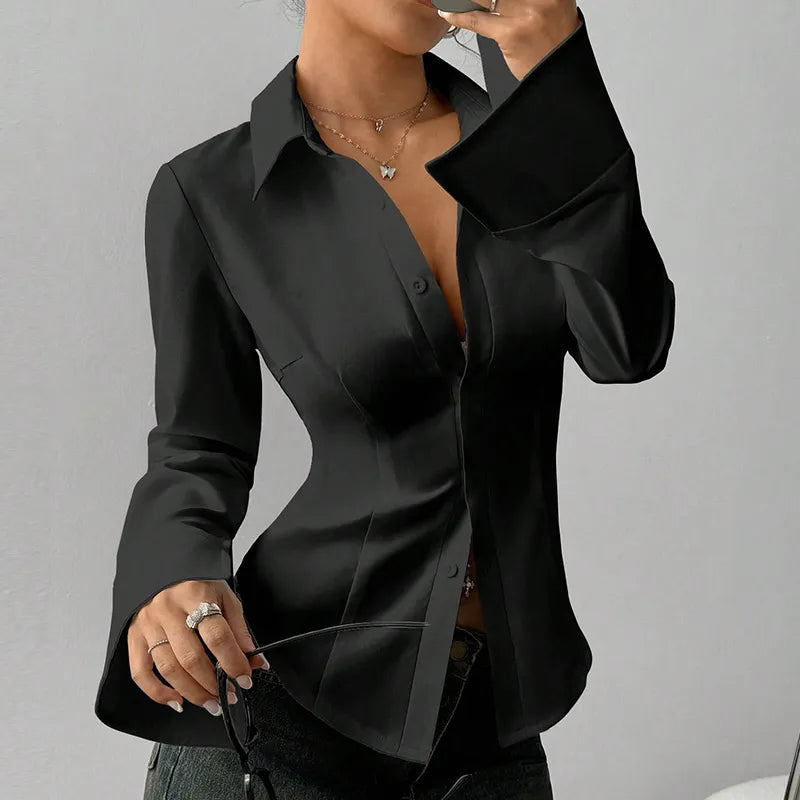 Women's Elegant Slim-Fit Blouse