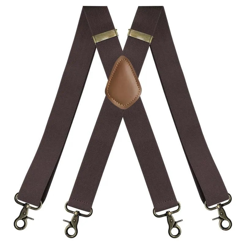 📏 Adjustable Work Suspenders | Classic X-Back Support