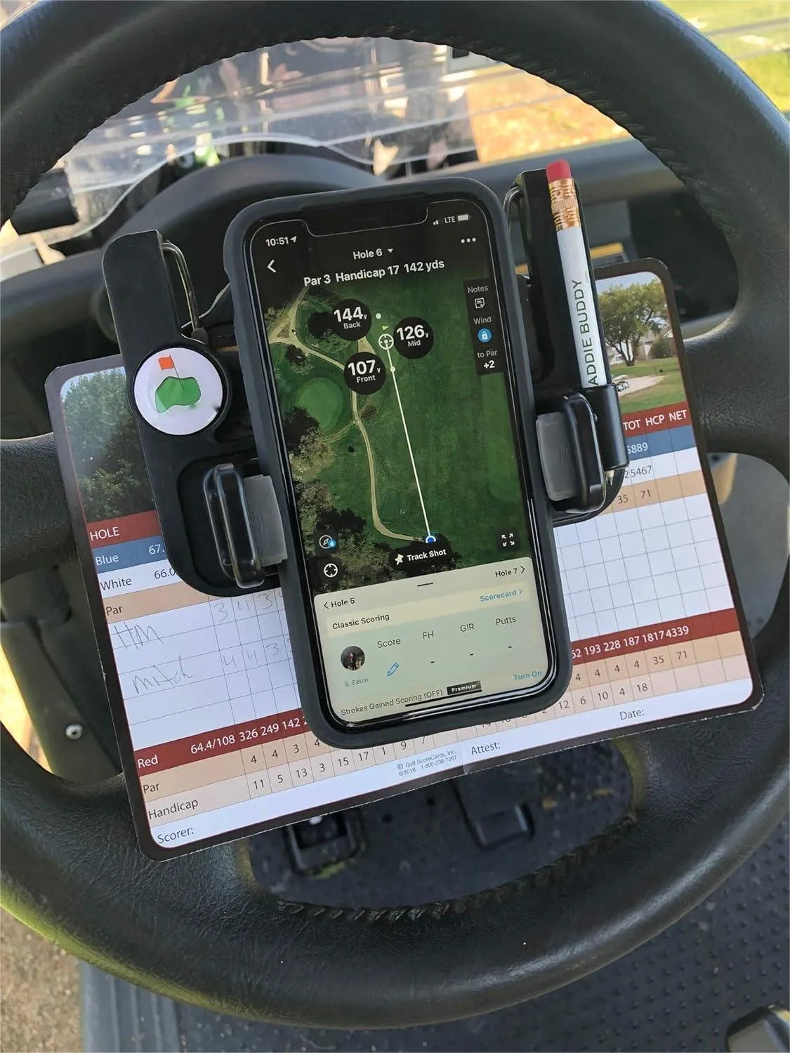 🔥Hot Sale ⛳ - Golf cart steering wheel phone holder