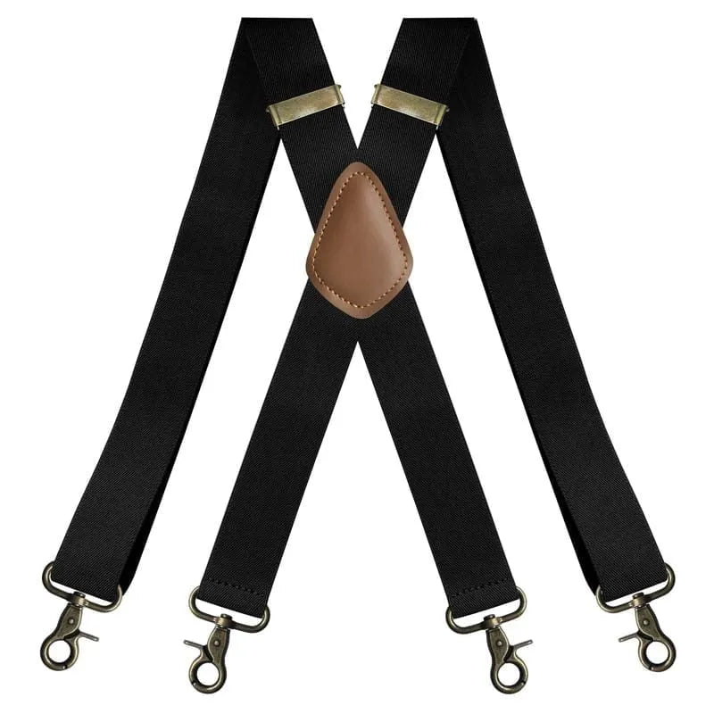 📏 Adjustable Work Suspenders | Classic X-Back Support