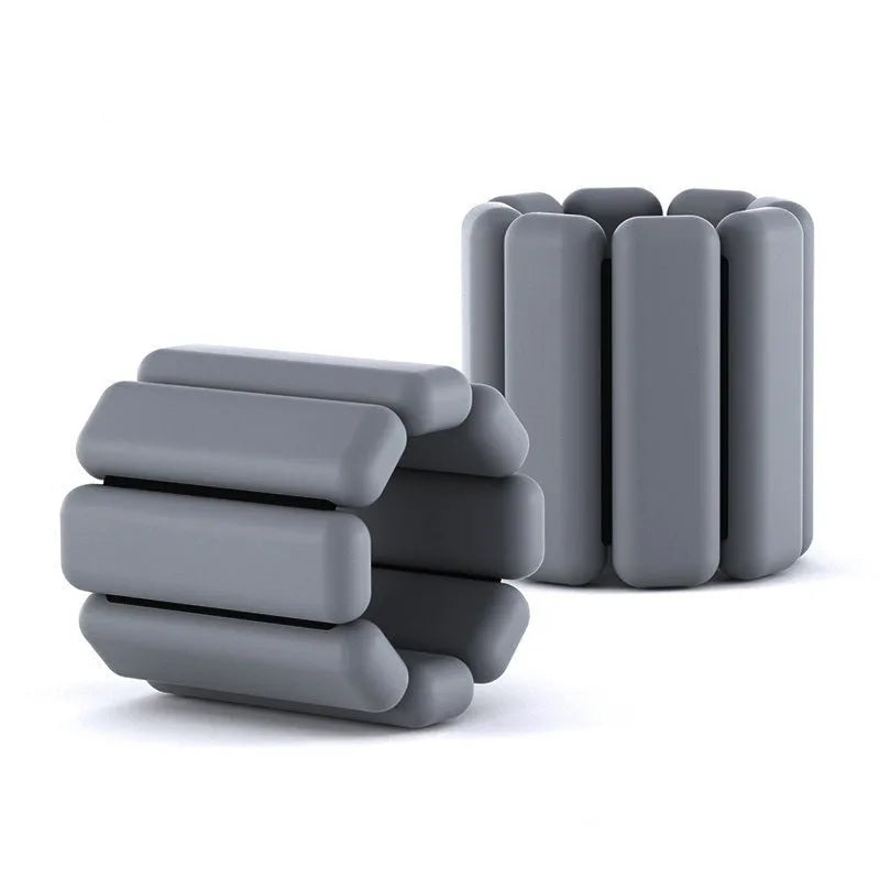 Weighted silicone sports wristband