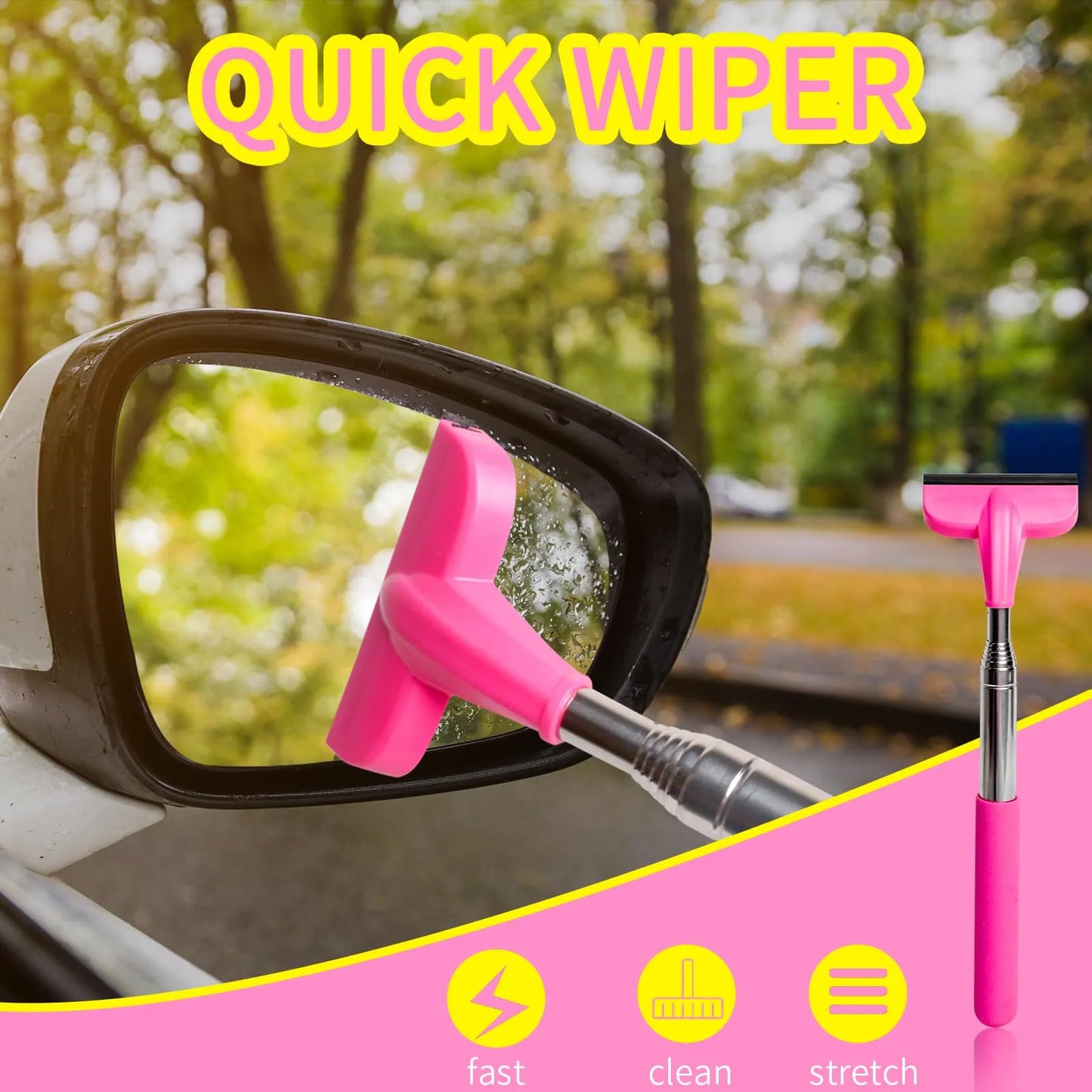 Retractable Car Rear View Wiper