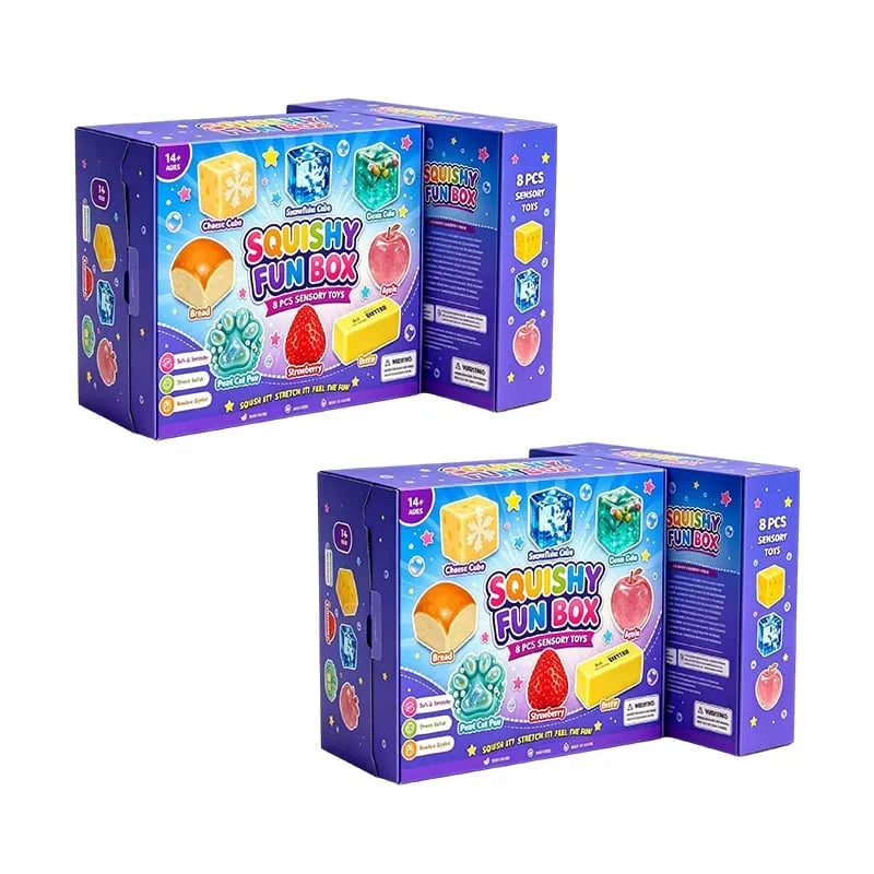 💕Squishy Fun Box - 8 Pcs Premium Sensory Toys Set-free shipping