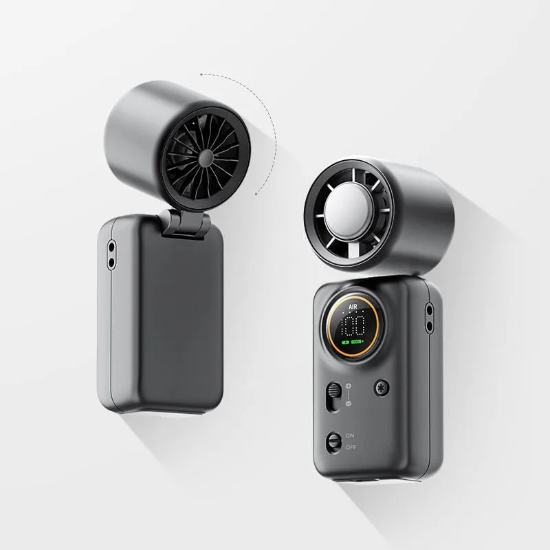 Handheld Turbo Fan with Ice Cooling
