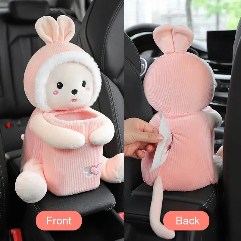 😍 Cute Plush Doll Tissue Box