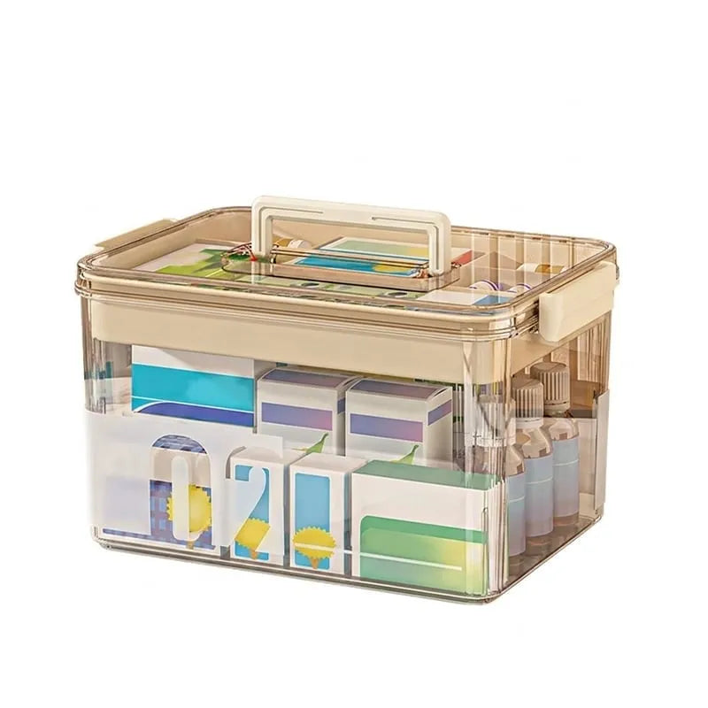 Transparent medicine storage box