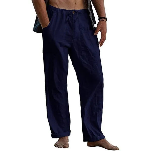 🔥Men's linen beach casual loose-fitting pants