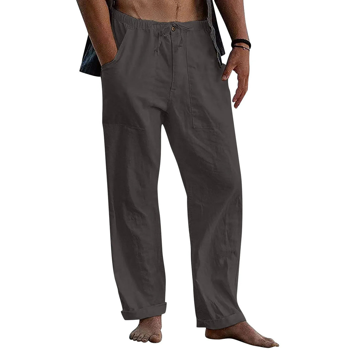 🔥Men's linen beach casual loose-fitting pants