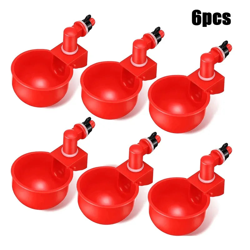 6PCS/SET Automatic Poultry Drinking Bowl