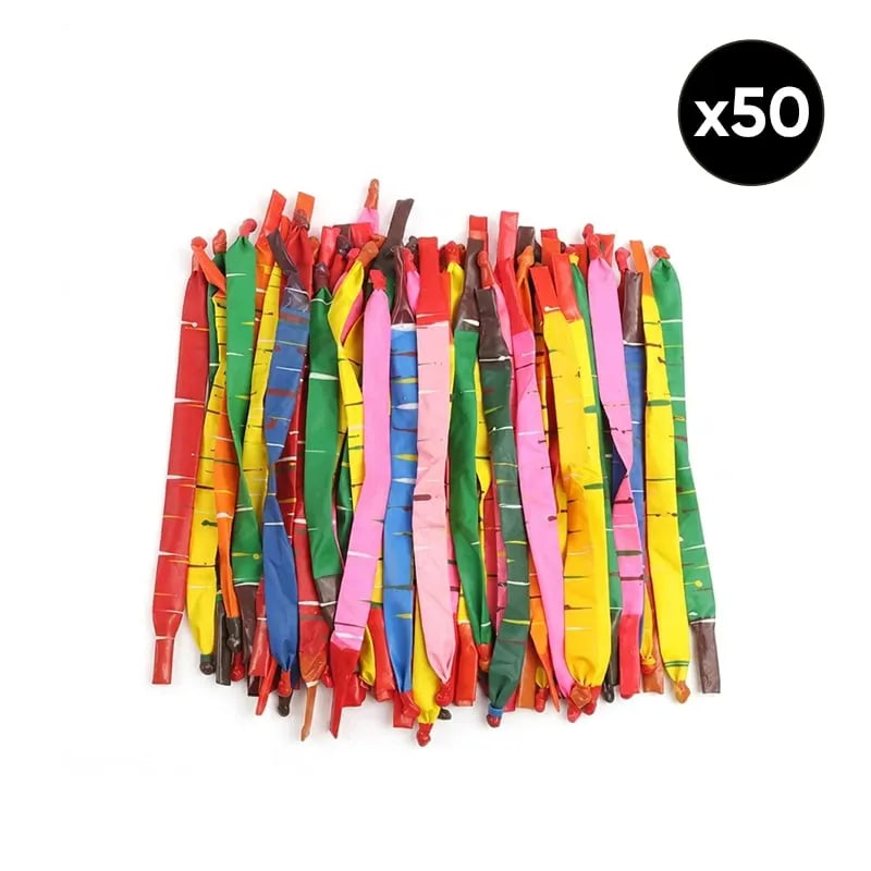 Multicolor Thickened Rocket Balloons