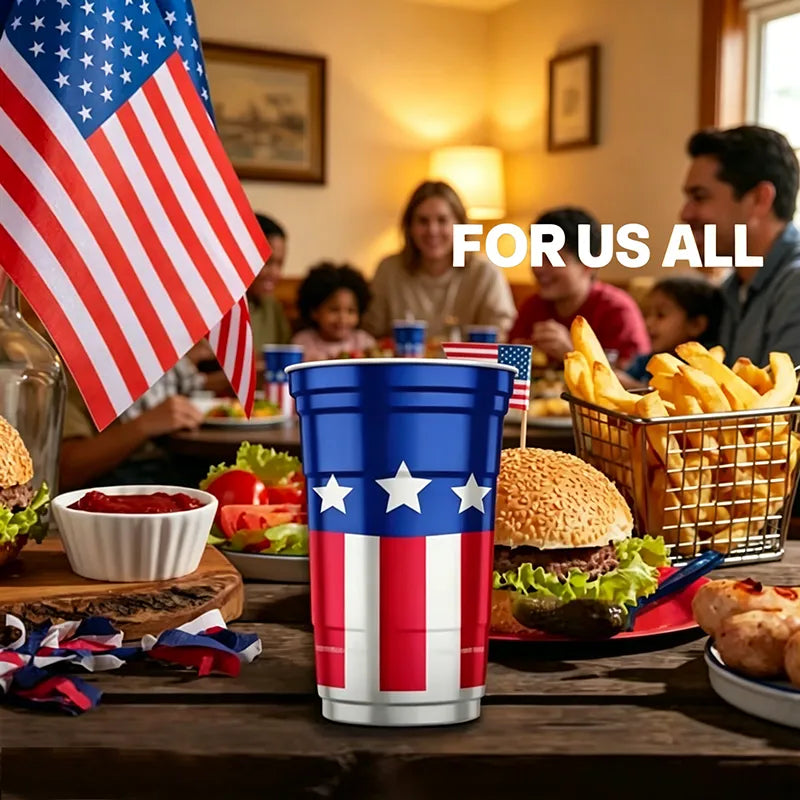 250th anniversary patriotic aluminum party cups