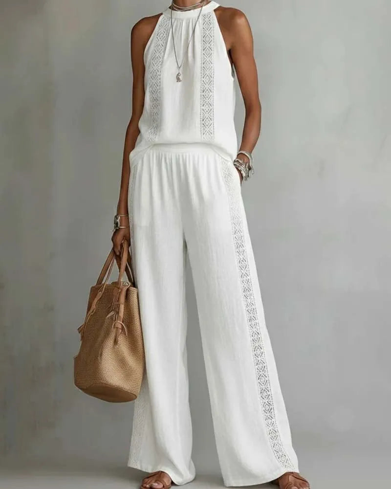 Hollow Out Halter Two-Piece Sets