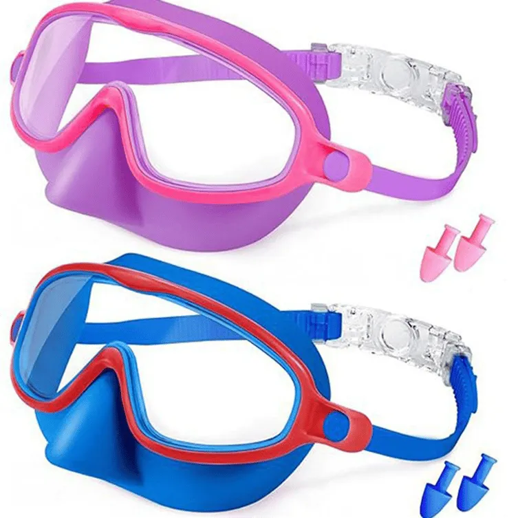 ❤Kids Swimming Nose Cover Goggles