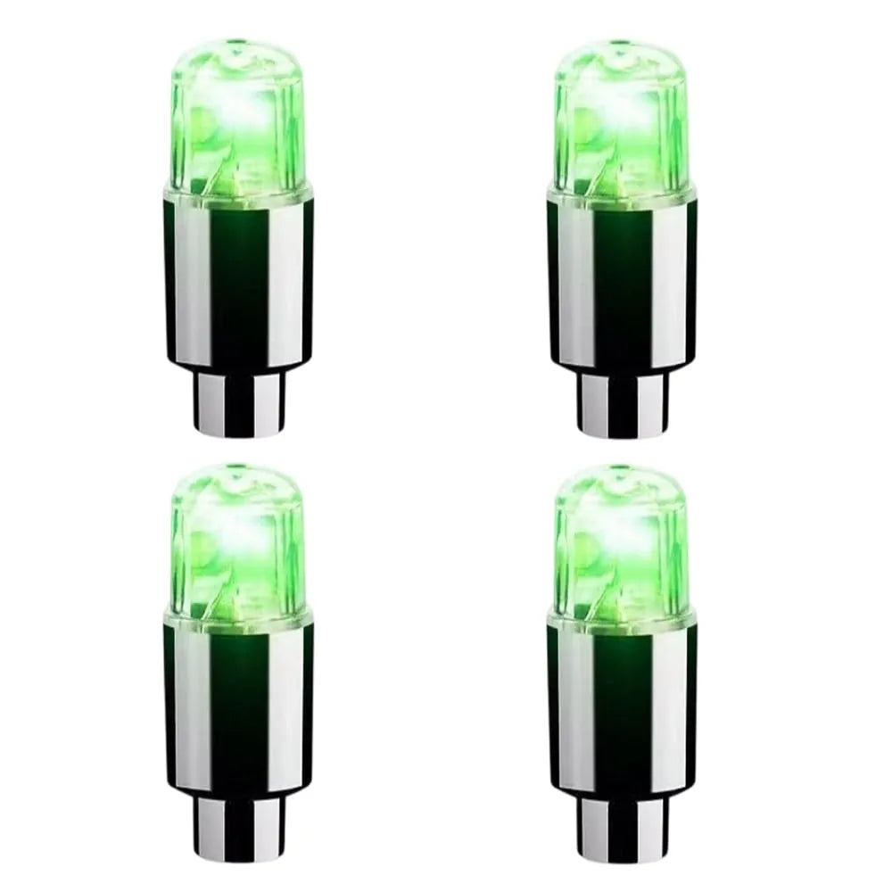 Waterproof LED Tire Valve Cap Light for Car, Bike & Motorcycle