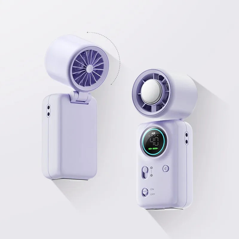 Handheld Turbo Fan with Ice Cooling
