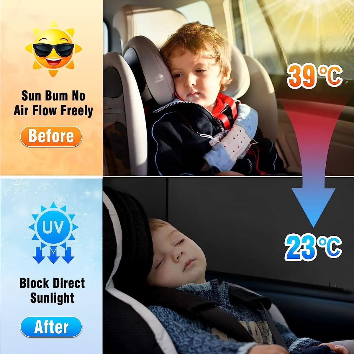 🔥Magnetic Car Window Sun Shades