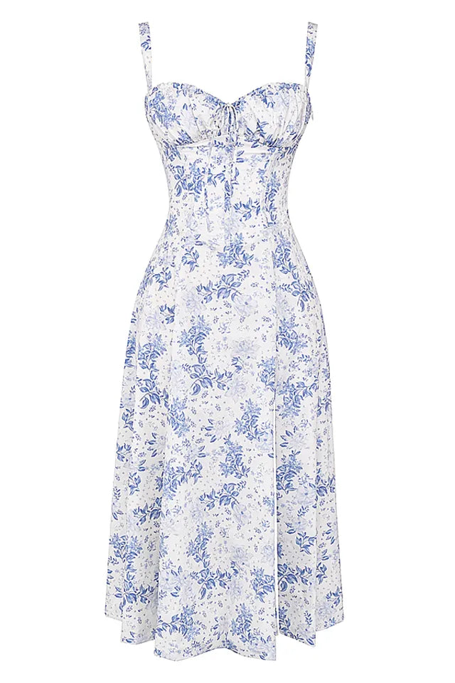 PRINT BUSTIER SUNDRESS