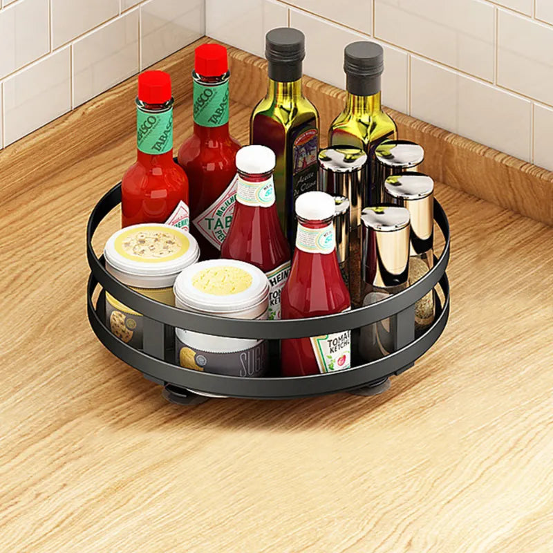 🔥The 360° rotating storage rack can be used in any scene