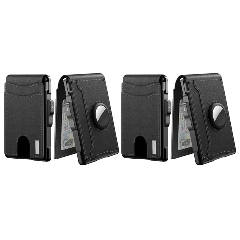 🎁Men's Business Style Pu Leather Card Slots for AirTag